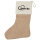 Weihnachtsstrumpf Stolzer Opa Herz Beige