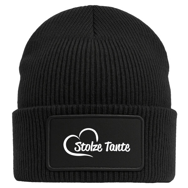 Beanie Stolze Tante Herz Black Mütze