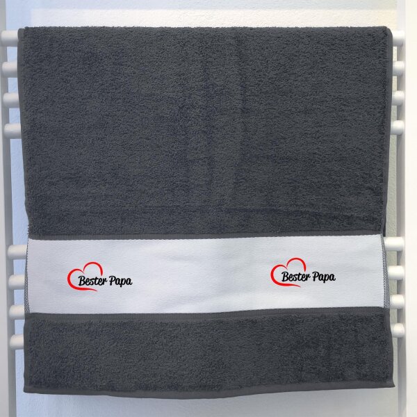 Handtuch Bester Papa Herz 50x100cm