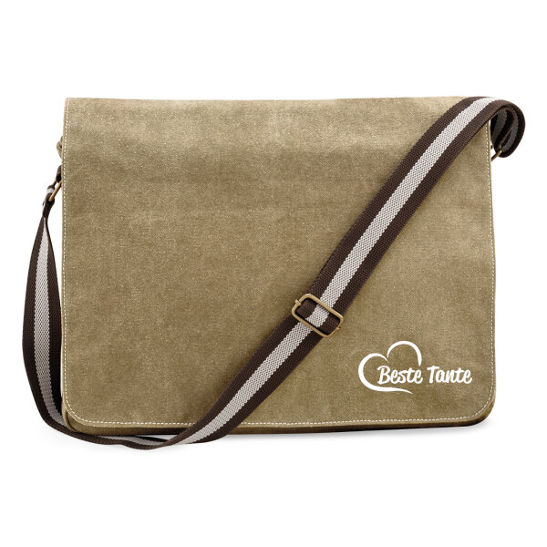 Umhängetasche Beste Tante Herz 14 Liter