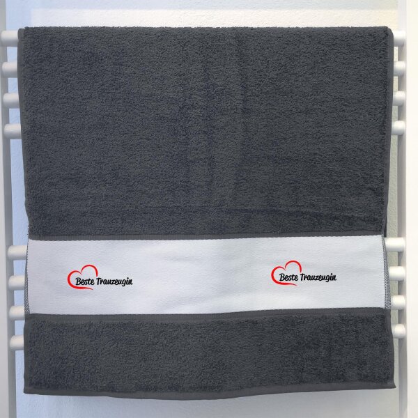 Handtuch Beste Trauzeugin Herz 50x100cm