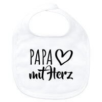 Baby Lätzchen Papa mit Herz