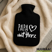 Wärmflasche Papa mit Herz