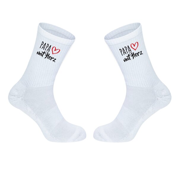 Unisex Socken Papa mit Herz Baumwolle