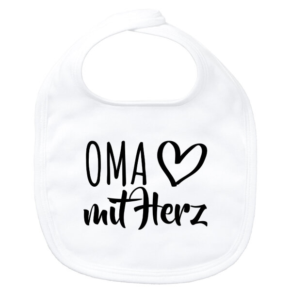 Baby Lätzchen Oma mit Herz