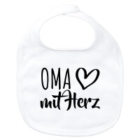 Baby Lätzchen Oma mit Herz