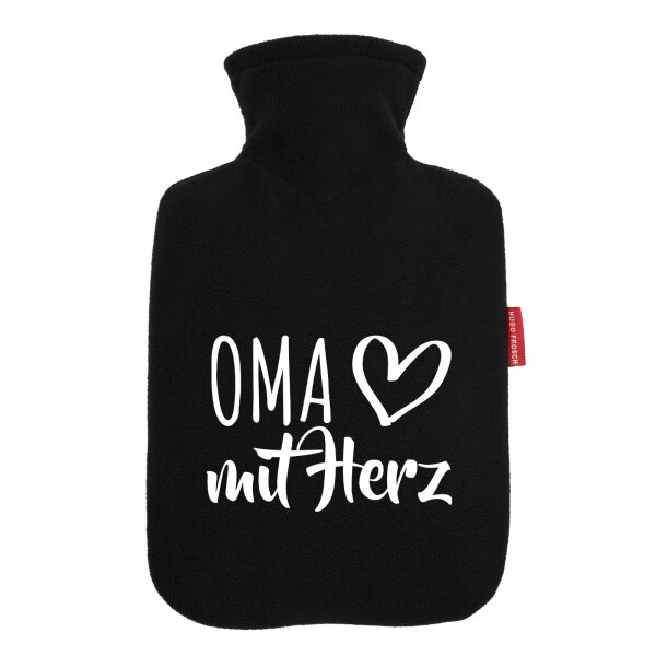 Wärmflasche Oma mit Herz