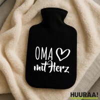 Wärmflasche Oma mit Herz