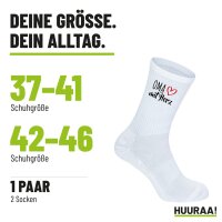 Unisex Socken Oma mit Herz Baumwolle