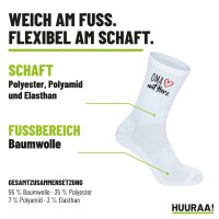Unisex Socken Oma mit Herz Baumwolle