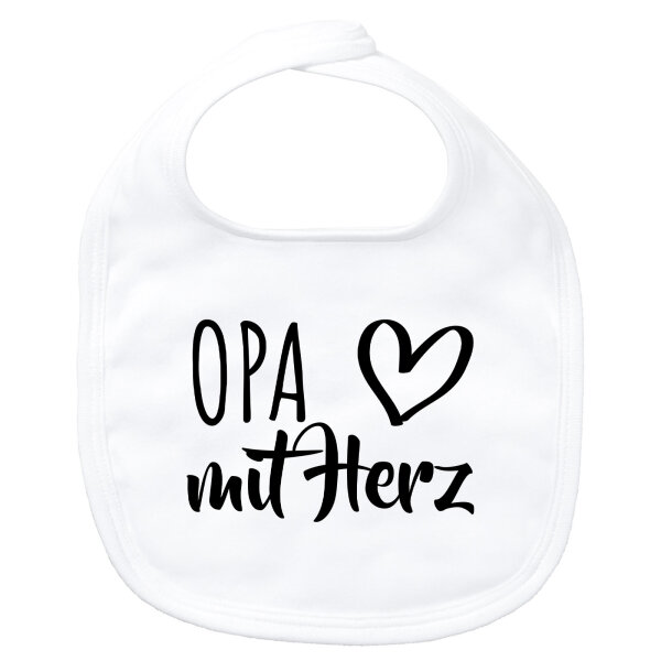 Baby Lätzchen Opa mit Herz