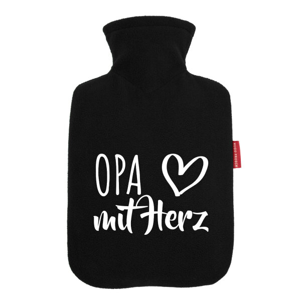 Wärmflasche Opa mit Herz