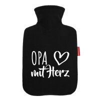 Wärmflasche Opa mit Herz