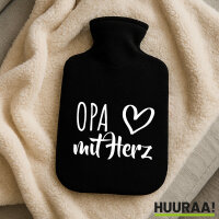 Wärmflasche Opa mit Herz