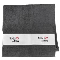 Handtuch Mensch mit Herz 50x100cm