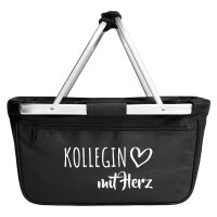 Einkaufskorb faltbar Kollegin mit Herz 20 Liter Tragekorb...