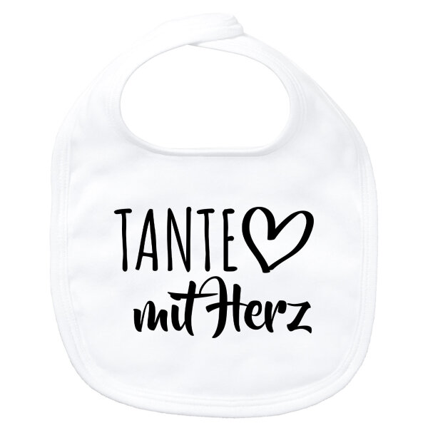 Baby Lätzchen Tante mit Herz