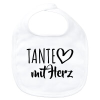 Baby Lätzchen Tante mit Herz