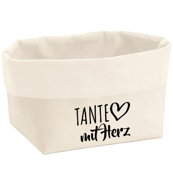 Organizer Tante mit Herz Aufbewahrungskorb