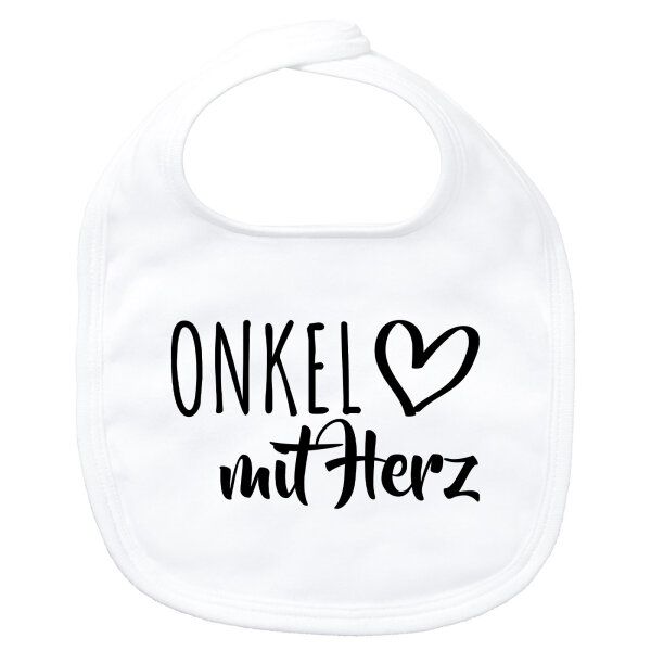 Baby Lätzchen Onkel mit Herz