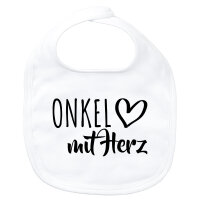 Baby Lätzchen Onkel mit Herz