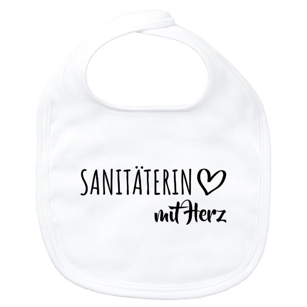 Baby Lätzchen Sanitäterin mit Herz