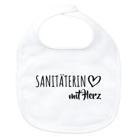 Baby Lätzchen Sanitäterin mit Herz