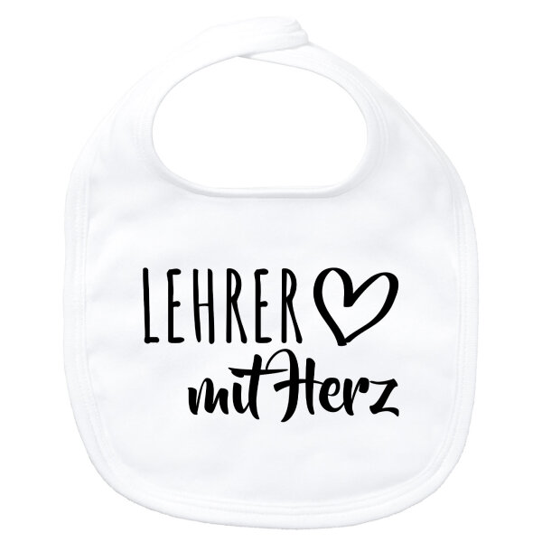 Baby Lätzchen Lehrer mit Herz