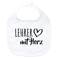 Baby Lätzchen Lehrer mit Herz