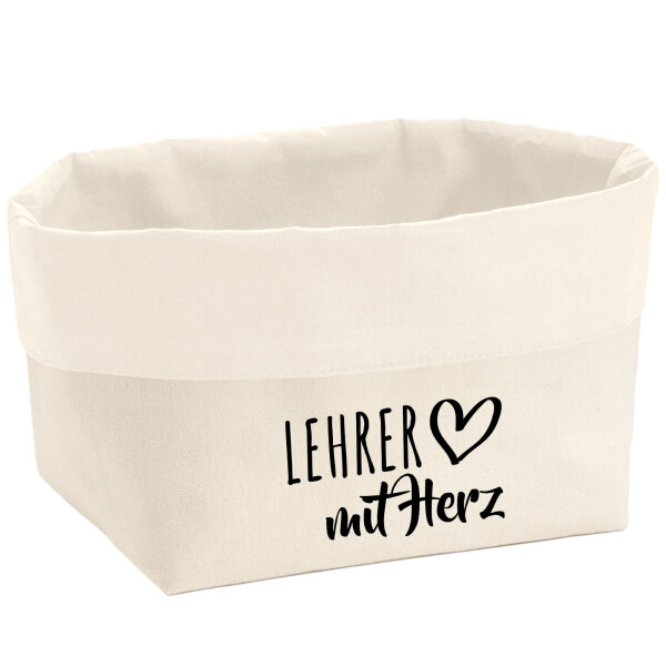 Organizer Lehrer mit Herz Aufbewahrungskorb