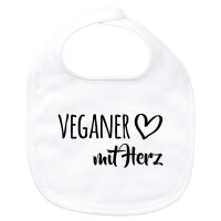Baby Lätzchen Veganer mit Herz