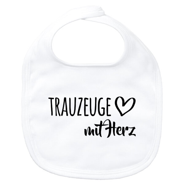 Baby Lätzchen Trauzeuge mit Herz