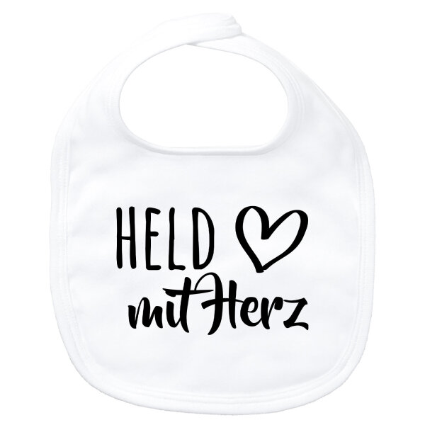 Baby Lätzchen Held mit Herz