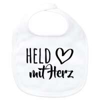 Baby L&auml;tzchen Held mit Herz Klettverschluss