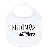 Baby Lätzchen Heldin mit Herz