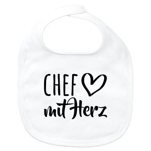 Baby Lätzchen Chef mit Herz