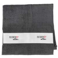 Handtuch Pastorin mit Herz 50x100cm