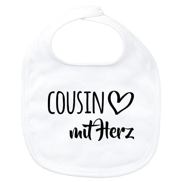 Baby Lätzchen Cousin mit Herz