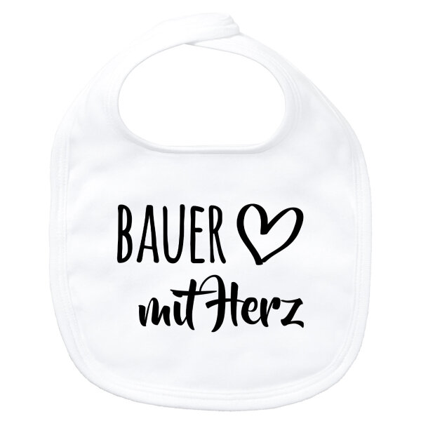Baby Lätzchen Bauer mit Herz