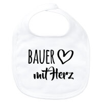 Baby Lätzchen Bauer mit Herz