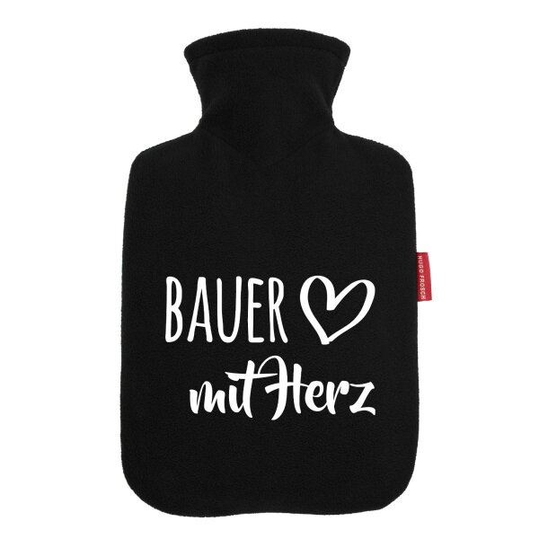 Wärmflasche Bauer mit Herz