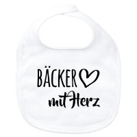 Baby Lätzchen Bäcker mit Herz