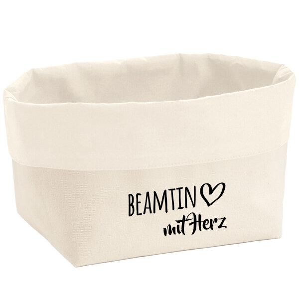 Organizer Beamtin mit Herz Aufbewahrungskorb