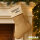 Weihnachtsstrumpf Beamtin mit Herz Beige