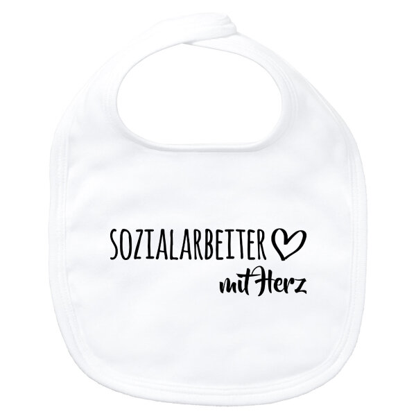 Baby Lätzchen Sozialarbeiter mit Herz