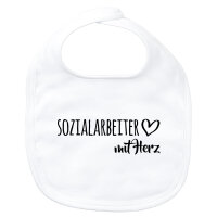 Baby Lätzchen Sozialarbeiter mit Herz