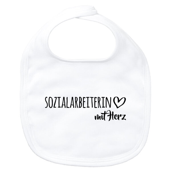 Baby Lätzchen Sozialarbeiterin mit Herz