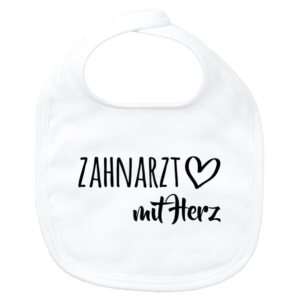Baby Lätzchen Zahnarzt mit Herz