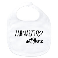 Baby Lätzchen Zahnarzt mit Herz