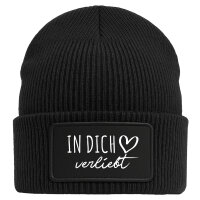 Beanie In dich verliebt Black Mütze